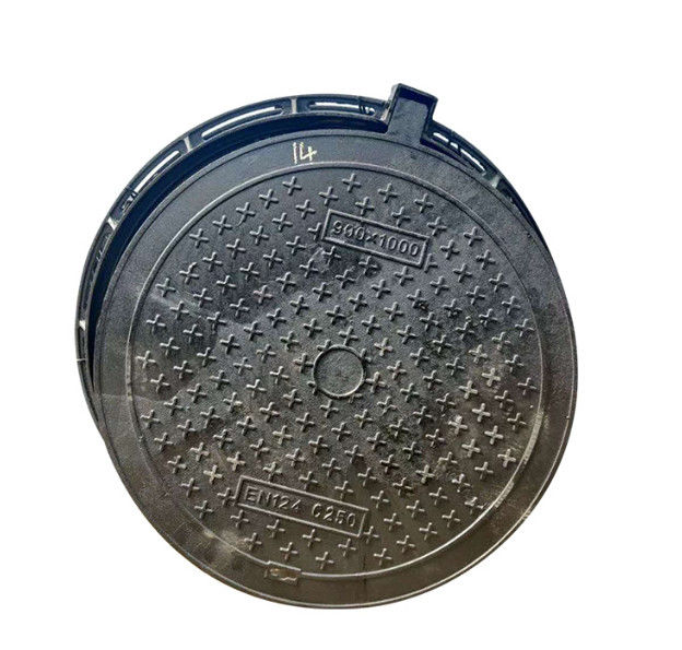 تصنيف الحمل A15 غطاء فتحة القناة من الألياف الزجاجية غطاء FRP مدرج 25Mm، غطاء فتحة القناة من الراتنج المركب FRP